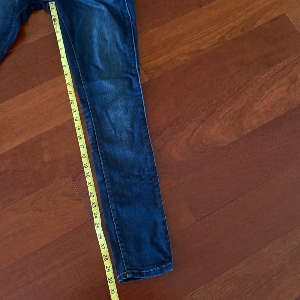 BKE Payton Ankle Skinny Jeans 27 Dark Wash Stretch Denim Whiskered - Picture 6 of 10